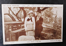 Charlie Chaplin In The Park 1915 Postcard