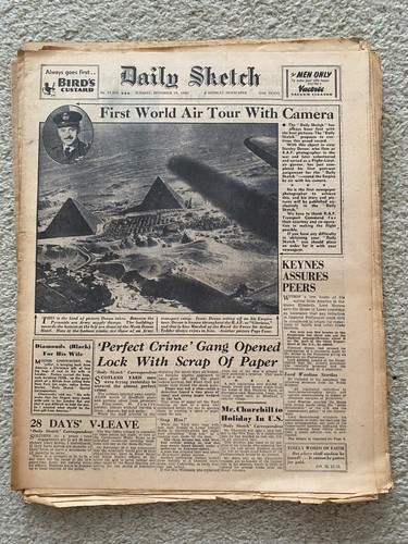 Daily sketch newspaper 1945 - sketch,