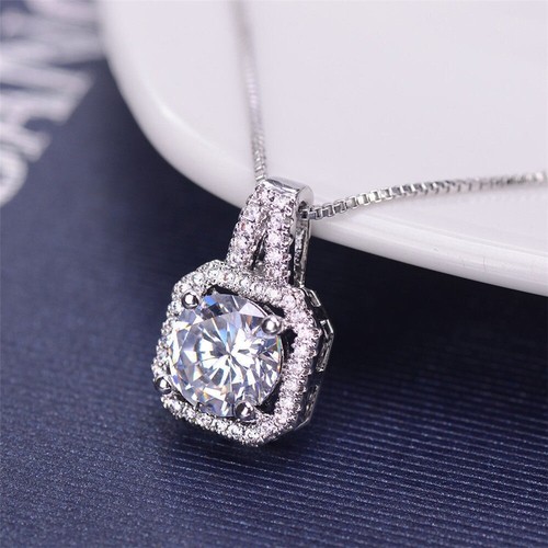 Crystal square pendant - crystal,