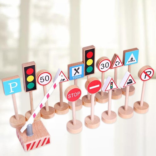 15pc road traffic - signs, play