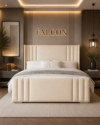 Ottoman bed winged plush - ottoman,