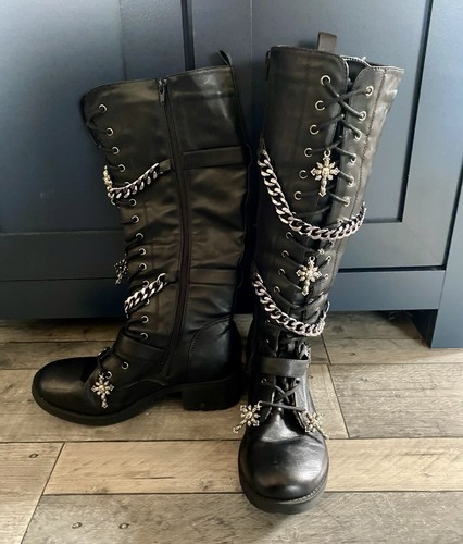 Custom made gothic boots with - custom,