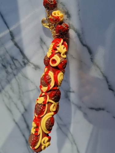 Spaghetti meatball crochet - meatball,