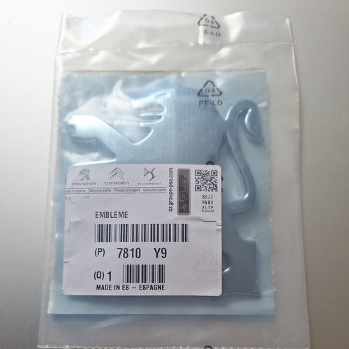 Genuine new peugeot boot - new, badge