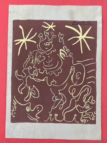 Pablo picasso drawing - drawing, paper
