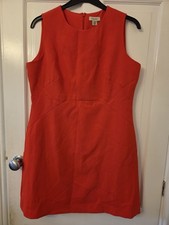 Oasis Orangey Red Dress Size