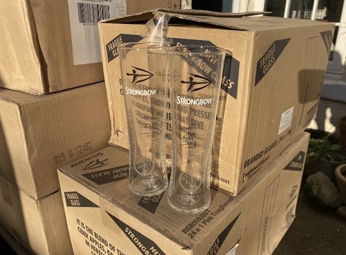 Strongbow pint glasses - x,