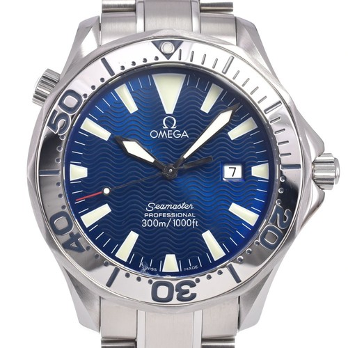 With paper omega seamaster - with,