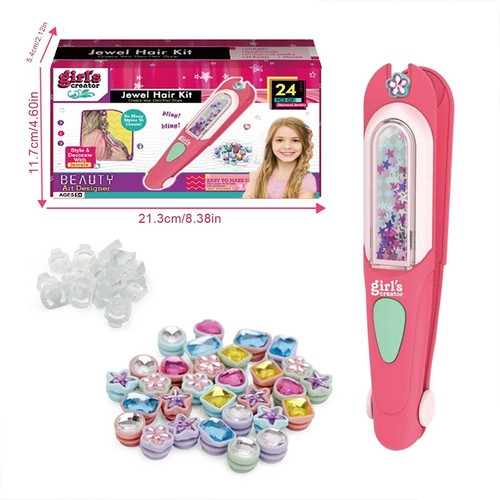 Hair gem stamper kit for - hair,