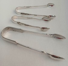 3 pairs of  vintage silver