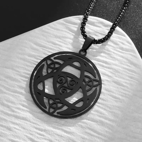Celtic necklace triskelion - necklace,