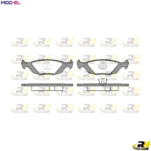Brake pad set - pad,