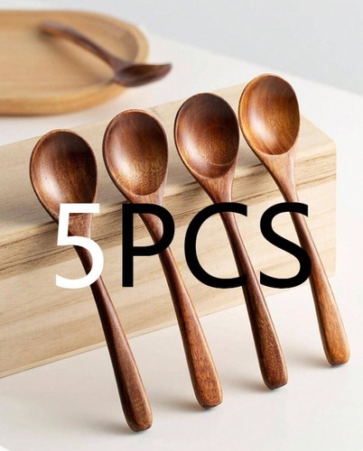 5pcs small wooden spoons - small, –