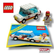 Vtg Lego 6634 Shell Stock Car