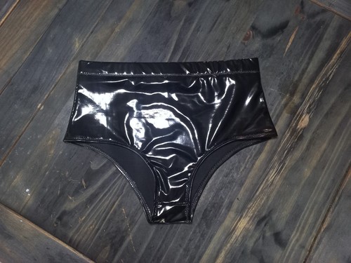 Wet look pvc briefs - wet-look,