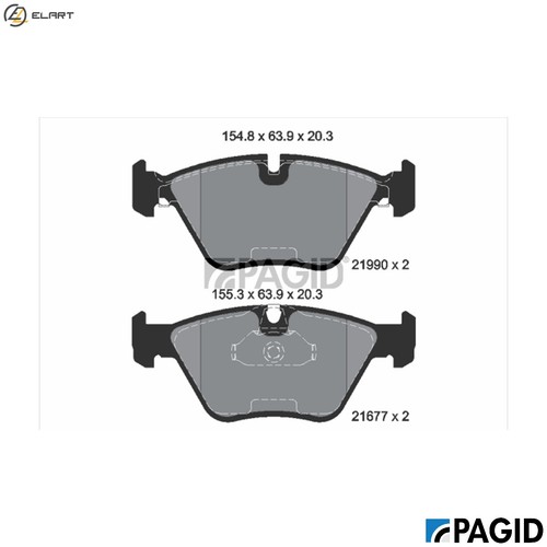 Brake pad set disc - brake,