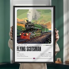 Flying scotsman poster print - flying, poster,