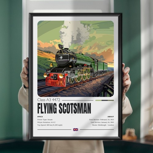 Flying scotsman poster print - flying,