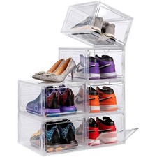 6pcs Shoe Box Storage Case