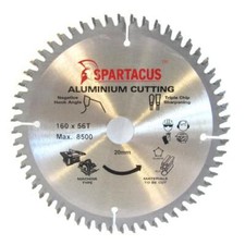Spartacus Aluminium Cutting Saw Blade 160 mm x 56 Teeth x 20mm Bosch GSK24V