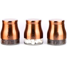 SET OF 3 COPPER STORAGE