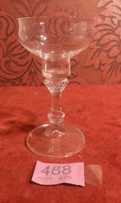 CRYSTAL CUT GLASS LONG STEM CANDLE HOLDER TEALIGHT