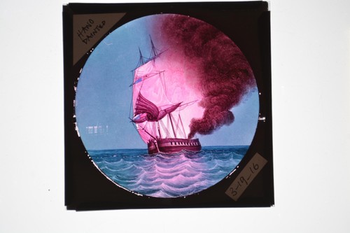 Sailing ship fire ocean - ship,