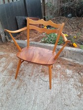 RARE ERCOL BATWING CHAIR BLUE LABEL CARVER Model 793 FREE DELIVERY ?