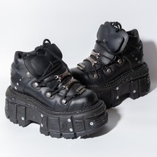 New Rock Ankle Boots Imperfect Tank Goth Rave Platform Blade 5.5 (M-TANK106-C2)