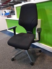 SALE- HI QUALITY CHAIR- 2- GIROFLEX G64  TASK CHAIRS - BLACK- SWISS MADE VGC+VGQ