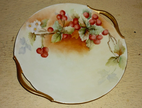 Antique porcelain plate - , t&v