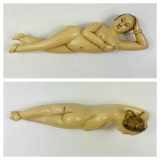 Vintage Chinese Medical Doctors Lady Doll Old Plastic Celluloid ? Molded