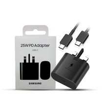 Genuine 25W Super Fast Charger Adapter Plug & Cable Samsung Galaxy Phones UK