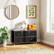 Faux Leather Front Chest of