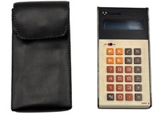 Vintage Rockwell Calculator 24RD II with Case Battery Powered - Working