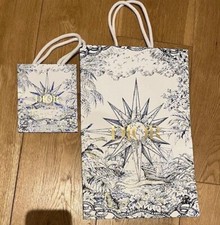 Dior shopping carrier x 2  - shoe box size and jewellery size