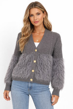 Women Faux Fur Sweater