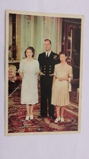 Postcard Royal Family, Princesses Elizabeth, Margaret & Prince Philip. Unposted.