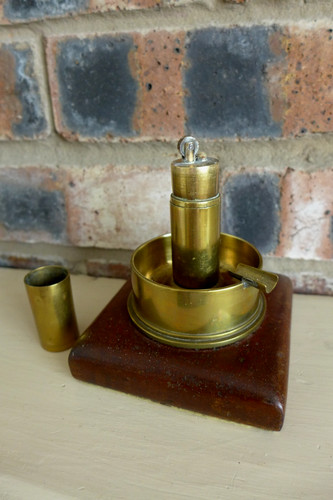 Antique brass desk - brass,