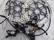 ✅Hope Tech 4 E4 Brakes Brakeset +  Rotors Black  Orange v4 m4 x2 v2 shimano xtr
