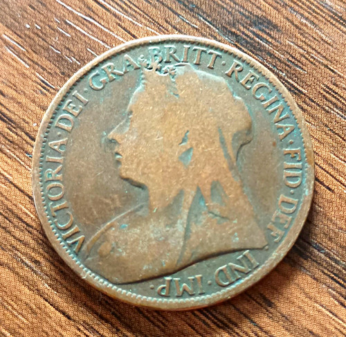 Queen victoria 1895 penny - victoria,