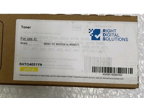 Sharp 61gty yellow toner - mx-61gty,