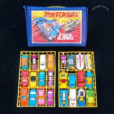 Collection Of 24x Matchbox Superfast Model Cars In Carry Case Lesney