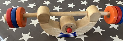 Wooden circus strong man - circus,