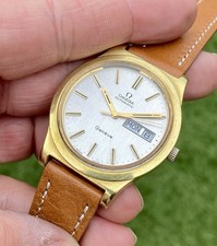 Omega Geneve Day Date Men’s Automatic Gold plated Vintage 1973 36mm used watch