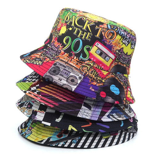 Retro 80s 90s bucket hat - retro,