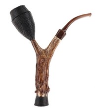Pipe LA BIOTA Morta Bog Oak shape stand up cavalier horn structure