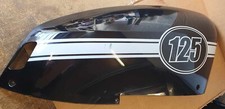 Scomadi TL 125 Right Side Panel - Black with White Stripe