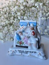 Vintage English Staffordshire-Porcelain Fairing-"Twelve Months After Marriage"