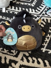 Squishmallows 7.5" Luxmen Dragon - Black/Gold